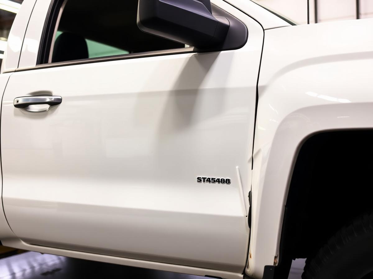 Door Scrape & Dent — before repair